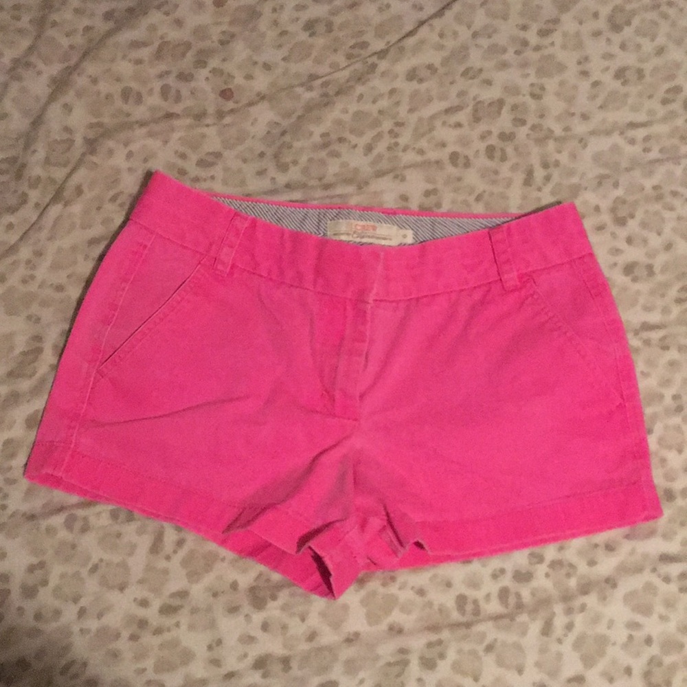 J.Crew Hot pink Chino shorts